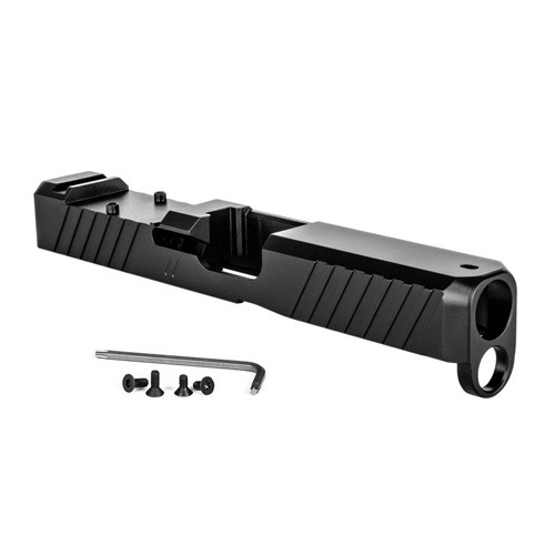 ZEV Technologies Z19 Duty Slide with Trijicon RMR Cut for Glock 19 Gen 5 Stainless Steel Black DLC