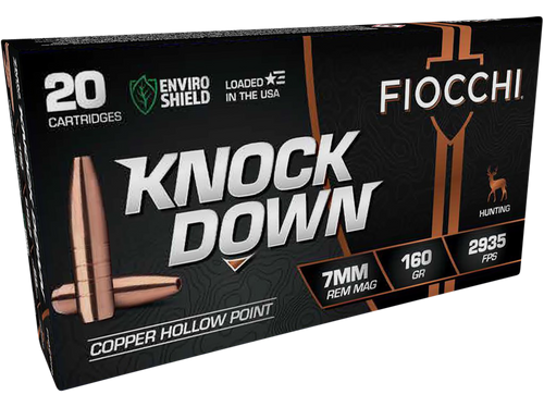Fiocchi 7mm Rem Mag Ammo 160 Grain Hollow Point Box of 20