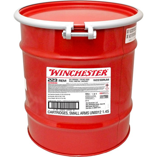 Winchester 223 Remington Ammo 55 Grain Full Metal Jacket Box of 14000