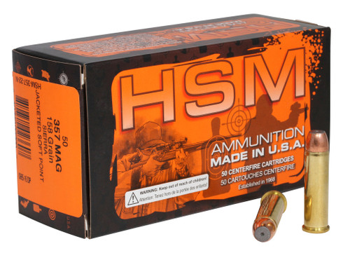 HSM Ammo 357 Magnum 158 Grain Jacketed Soft Point Box of 50