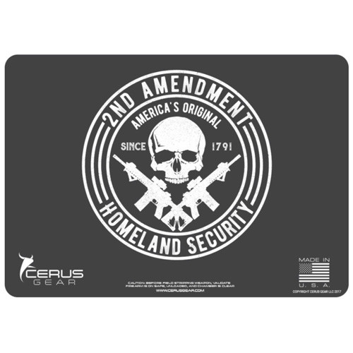Cerus Gear Handgun Cleaning Mat Charcoal Gray 12" x 17"