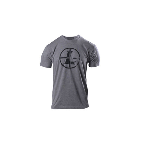 Leupold Men's Distressed Reticle Short Sleeve Crew Neck T Shirt Heather Gray Large