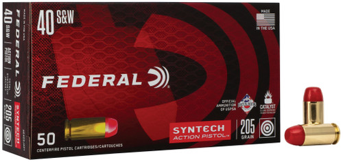 Federal American Eagle Syntech .40 S&W Ammo 210 Grain TSJ Box of 50