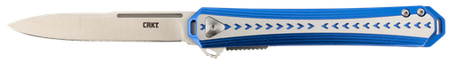 Columbia River Knife & Tool CRKT 6710 Stickler Pocket Knife 3.38" Spear Point Blade Blue