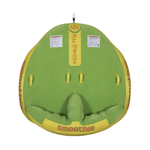 Full Throttle Smoothie Flocked Two-Person Tube Green/Yellow