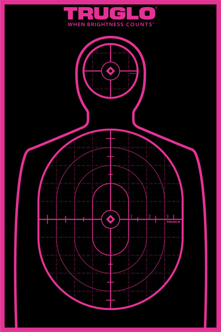 Truglo Tru-See Self-Adhesive Targets 12x18 Pink 6-Pack