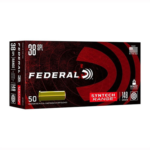 Federal American Eagle Syntech 38 Special Ammo 148 Grain Wadcutter 50 Round Box