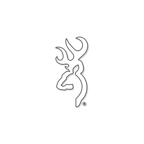 Browning Buckmark 4 Inch White Decal