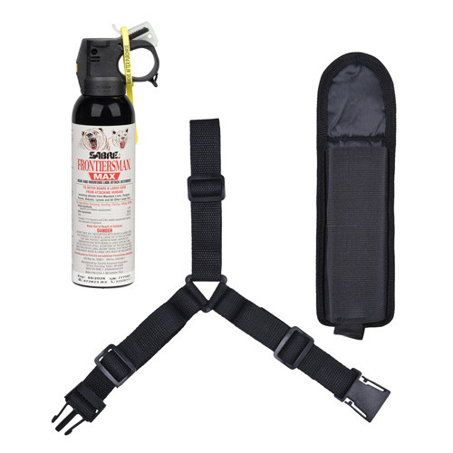 Security Equipment Corporation Frontiersman Max Bear & Mountain Lion Spray 7.9 oz with Chest Holster 40 ft Range
