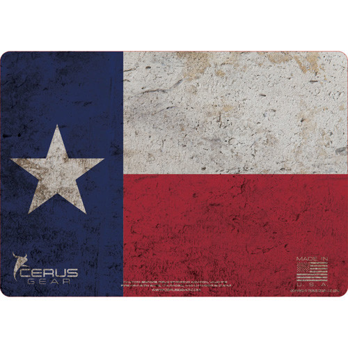 Cerus Gear Texas Flag Handgun Cleaning Mat 12" x 17"