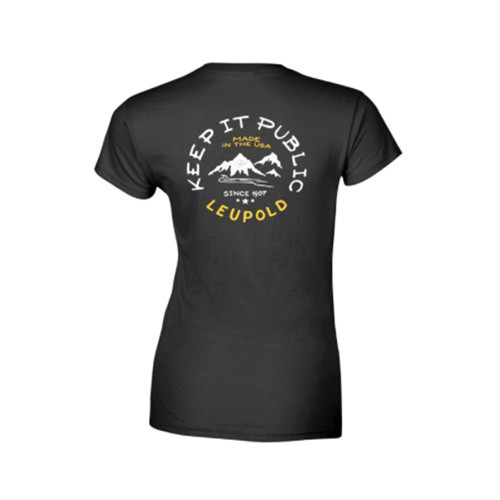 Leupold & Stevens Women's Keep It Public Tee Shirt Black 2X-Large