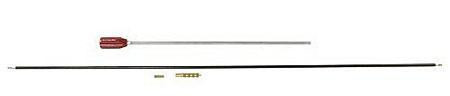 J. Dewey 2-Piece Cleaning Rod .50 cal Nylon Coated - Male Thread 12-28 (Includes Brass Jag & LGBA Brush Adapter) (0175)