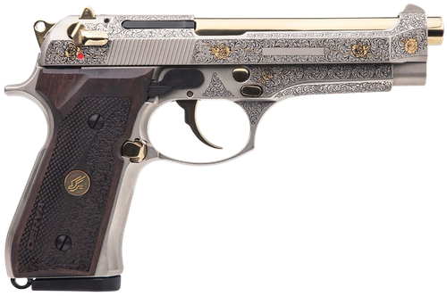 DERYA FIREARMS 9mm 4.90" 15+1 Mahogany Dark Wood
