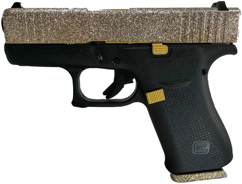 GLOCK 43X 9MM GLITTER GUNZ MIDAS
