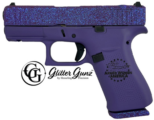 GLOCK 43X MOS 9MM 3.41 GLITTER GUNZ AWA