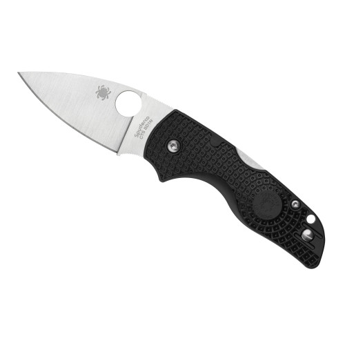 Spyderco Lil' Native Lightweight Pocket Knife 2.43" CTS BD1N Steel Blade FRN Handle Black/Silver