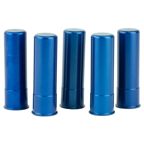 A-ZOOM Action Proving Dummy Round Snap Cap Blue Value Pack 20 Gauge Aluminum 5PK