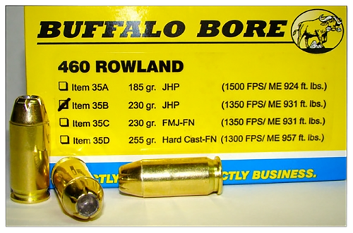 Buffalo Bore 460 Rowland Ammo 230 Grain Jacketed Hollow Point Box of 20