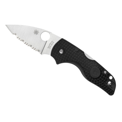 Spyderco Lil' Native Lightweight Pocket Knife 2.43" Blade CTS BD1N Steel FRN Handle Black/Silver