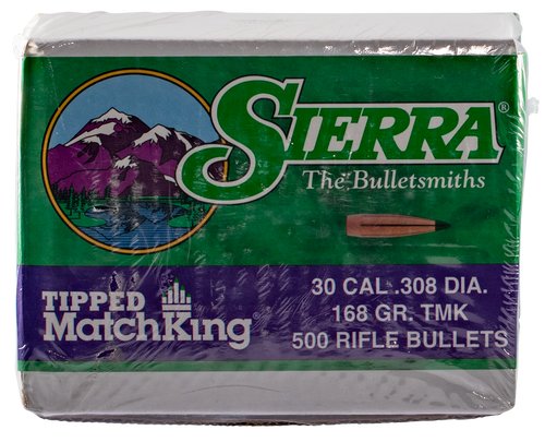 Sierra Bullets .30 cal .308" 168gr TMK 500/Box