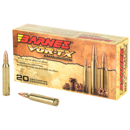 Barnes VOR-TX 223 Remington Ammo 55 Grain Barnes Triple-Shock X Solid Hollow Point Lead Free Box of 20