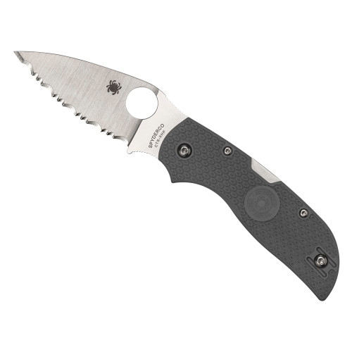 Spyderco Chaparral Lightweight Pocket Knife 2.8" CTS XHP Steel Blade FRN Handle Gray