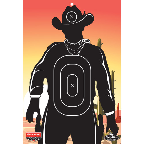 Birchwood Casey Dirty Bird 12" x 18" Gunslinger Skyline Target 6PK
