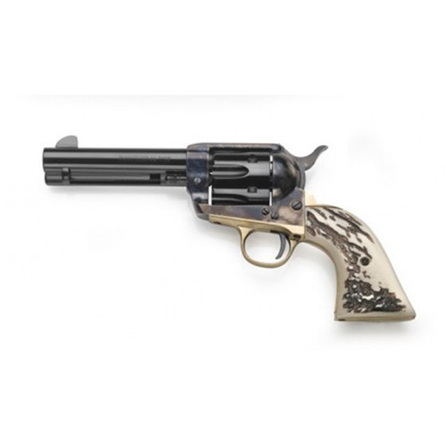 Taylor's & Company 1873 Cattleman Stag 45 Colt (Long Colt) Revolver 4.75" Blued Barrel 6 Round Stag Grip