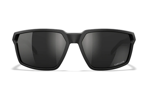 Wiley X Men's Sierra Sunglasses Matte Black Frame Black Mirror Lens