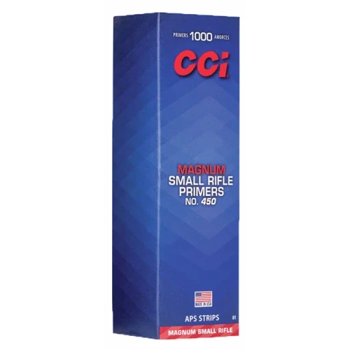 CCI 450 Small Rifle Magnum Primers Box of 1000