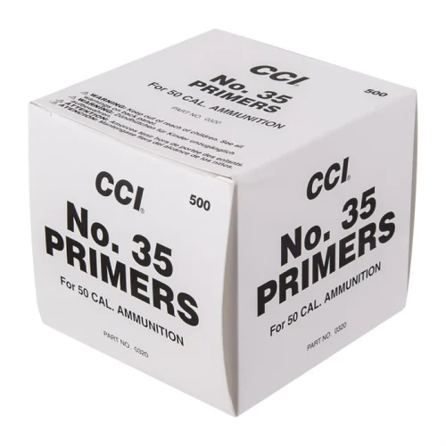 CCI 35 Large Rifle Military .50 BMG Primers Box of 500