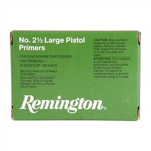 Remington 2-1/2 Large Pistol Primers Box of 1000