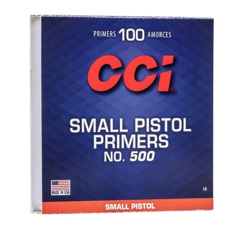CCI 500 Small Pistol Primers Box of 1000