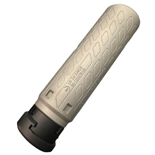 B&T SQD9 Print-X RBS Compact Quick Detach Suppressor 9mm Luger 8.11" Inconel Grey
