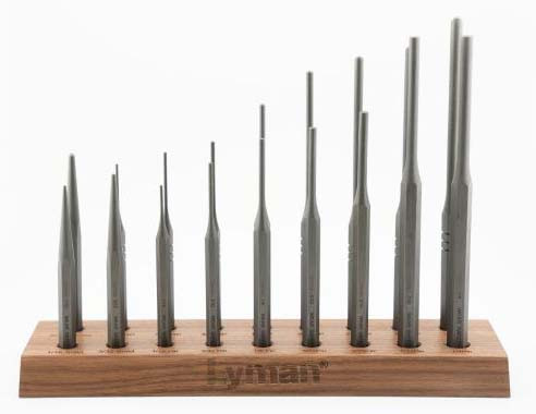 Lyman Armorer's 18 Piece Hex Punch Set with Stand