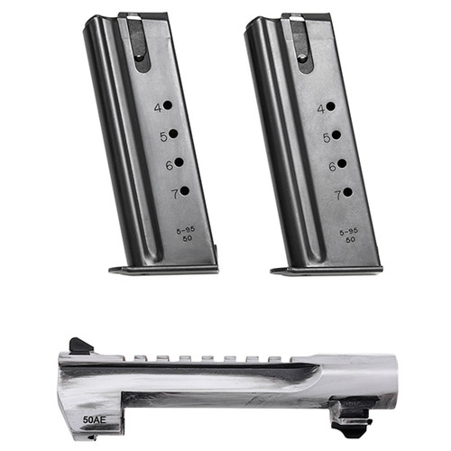 Magnum Research Desert Eagle Mark XIX .50 AE Conversion Kit 6" White Matte Distressed Barrel