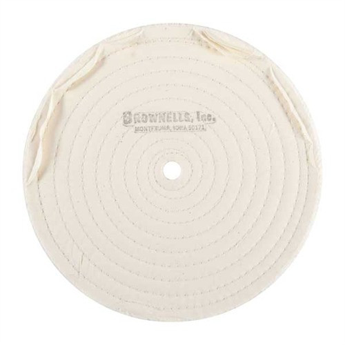Brownells Muslin Polish Wheel Stitched 8" x 3/8" Thick 1/2" Arbor