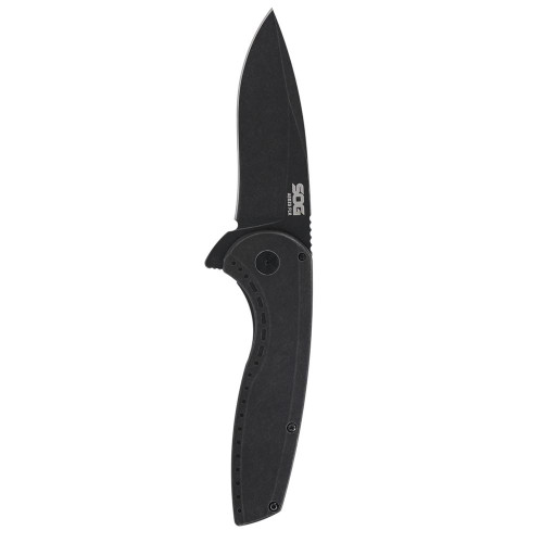 SOG Aegis FLK 2.0 Folding Knife 3-1/4" Drop Point Blade Black
