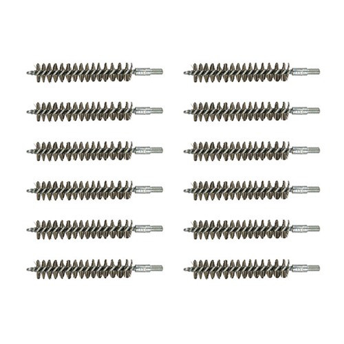 Brownells Standard Line Stainless Steel 44/45 Caliber Rifle Bore Brushes 12 Pack