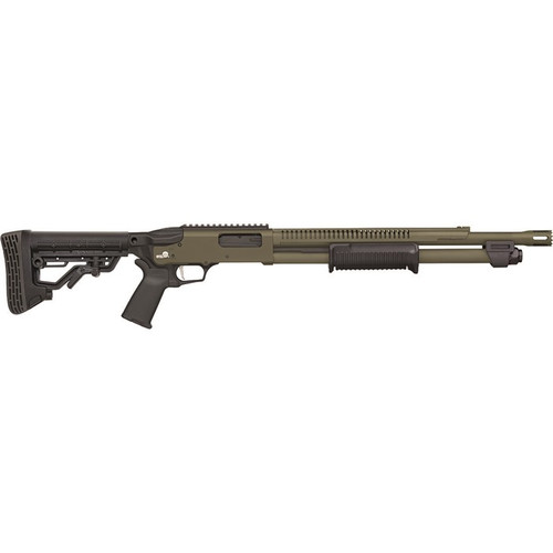 Mossberg 590R 12 Gauge Pump 18.5" ODG Breacher Rail