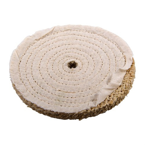 Brownells Sisal Polishing Wheel 6 Inch x 0.375 Inch 1/2 Inch Arbor