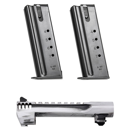 Magnum Research Desert Eagle Mark XIX 50 AE 6" Barrel Conversion Kit with 2 Magazines