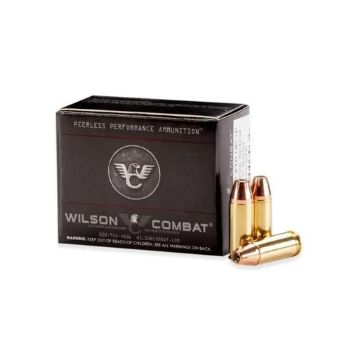 Wilson Combat 38 Super Ammo 124 Grain Jacketed Hollow Point Box of 20