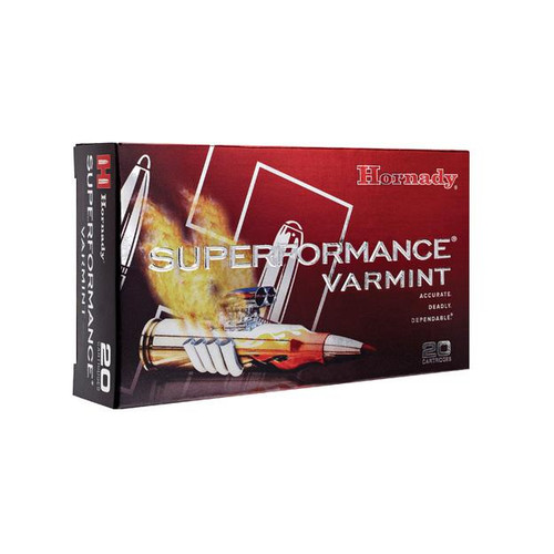 Hornady Superformance Varmint 243 WSSM Ammo 75 Grain V-MAX Polymer Tip Box of 20