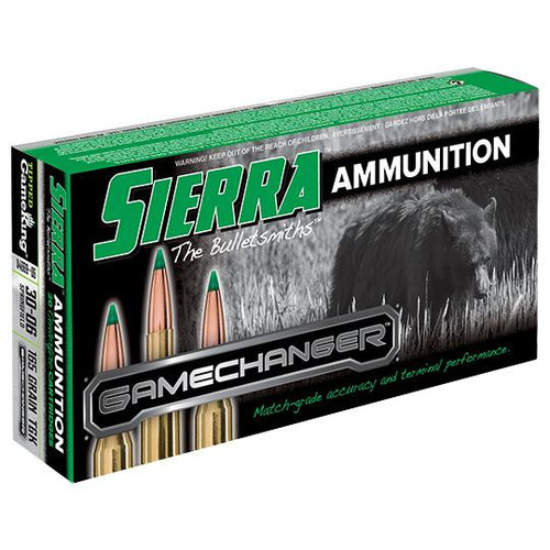 Sierra GameChanger .30-06 Springfield Ammo 165 Grain Tipped GameKing Box of 20