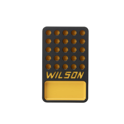 L.E. Wilson 0.533 Inch 25-Round Reloading Tray with Cup Black & Yellow