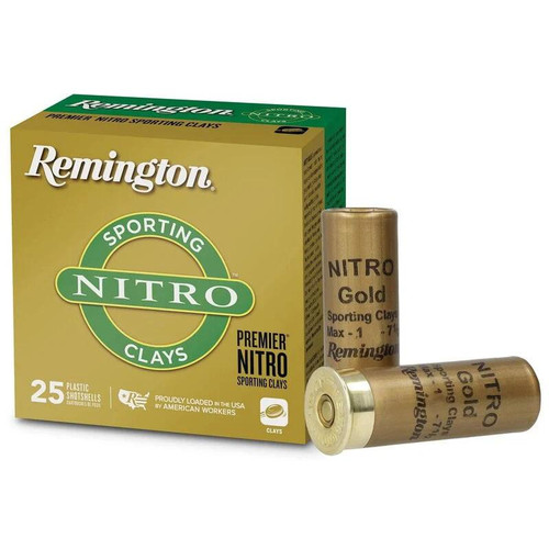 Remington Premier Nitro Sporting Clays 12 Gauge 2-3/4" #7.5 Shot Target Load Box of 25