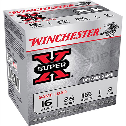 Winchester Super-X 16 Gauge 2-3/4" #8 Shot Heavy Game Load Case of 250