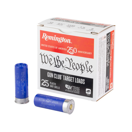 Remington Gun Club 12 Gauge 2.75" Ammo 1 1/8 Ounce #8 Shot Box of 25