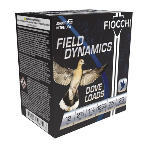 Fiocchi Game & Target 12 Gauge 2-3/4" #7.5 Shot Target Load Box of 250